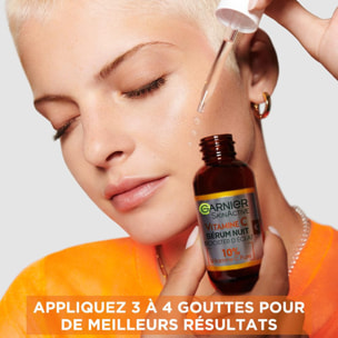 Garnier SkinActive Vitamine C Sérum Nuit Booster d'Éclat 30mL