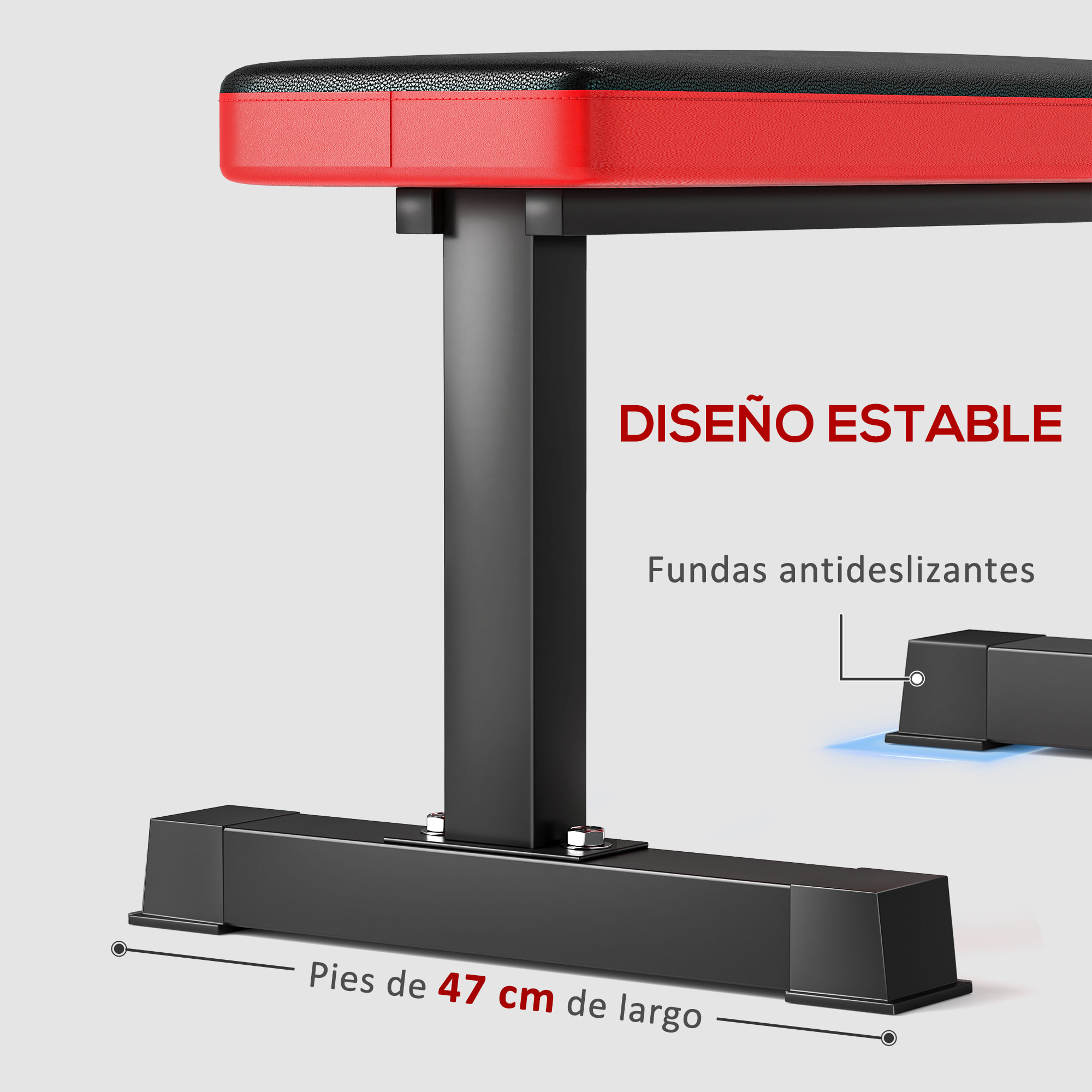 Banco de Pesas Banco de Musculación Carga 300 kg Banco de Abdominales para Entrenamiento de Cuerpo Completo en Casa Gimnasio Negro