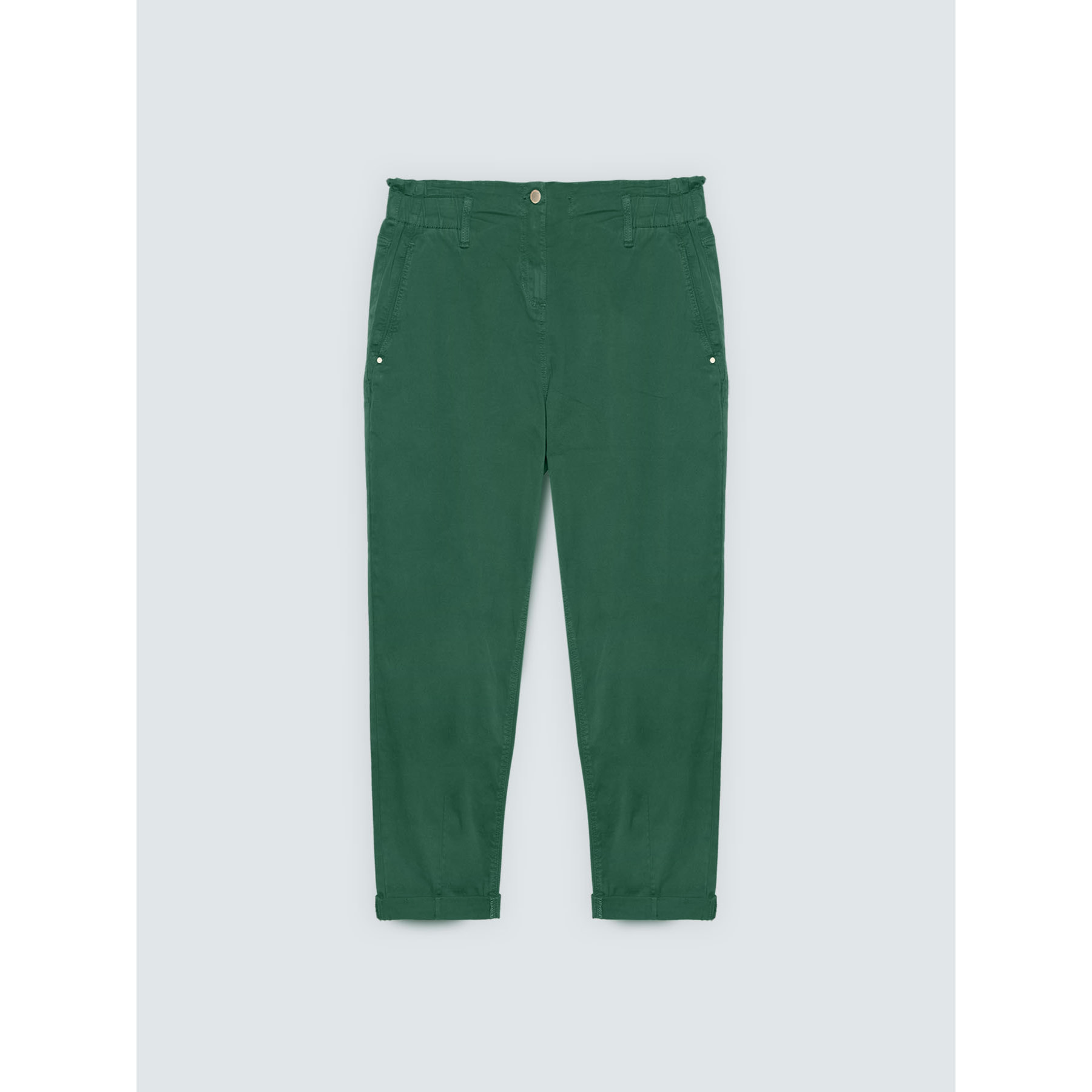 Fiorella Rubino - Pantaloni Balloon in cotone - Verde