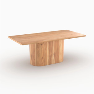 Table rectangulaire en bois massif d'acacia 6 places - June