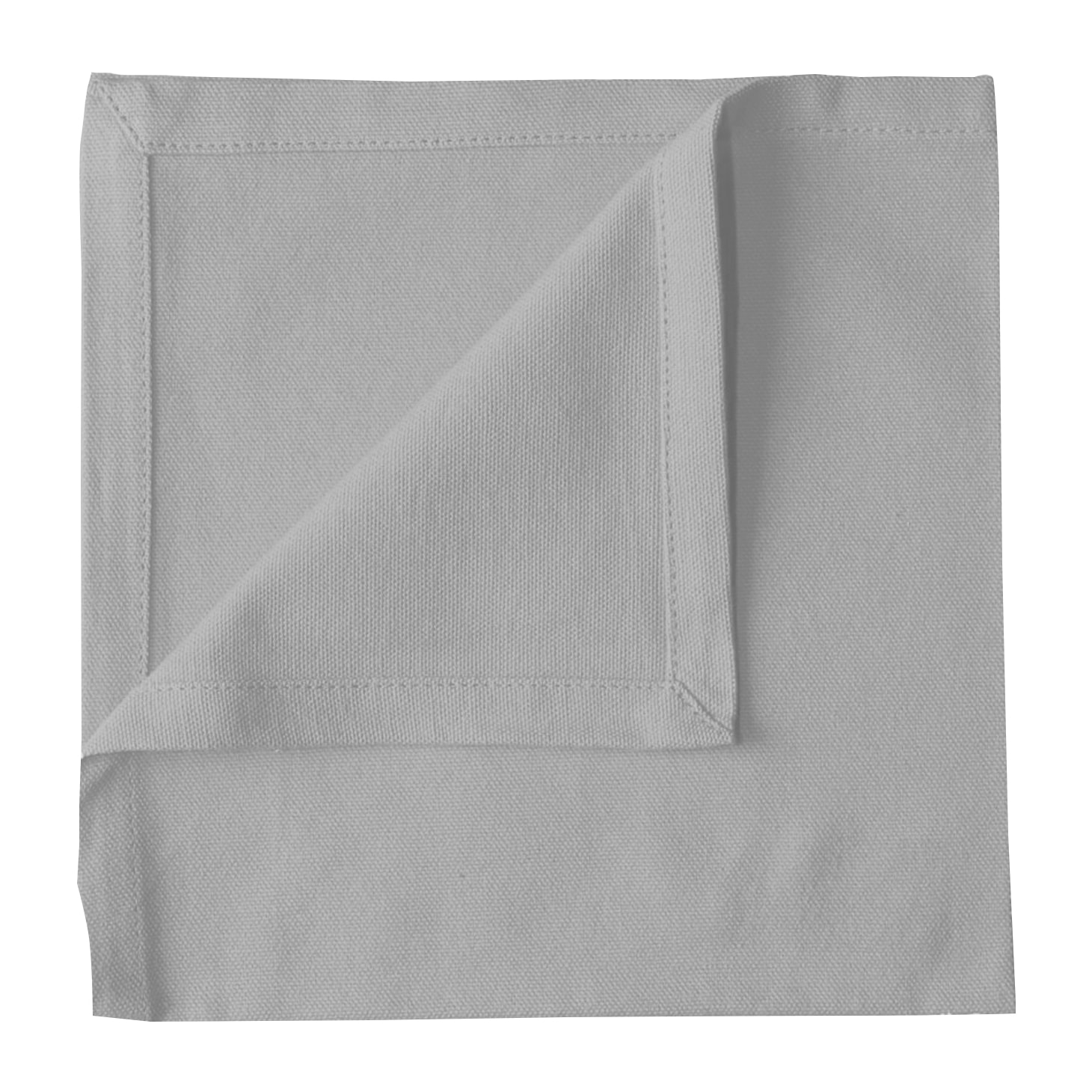 Serviette de table unie et colorée - Gris clair