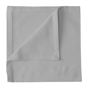 Serviette de table unie et colorée - Gris clair