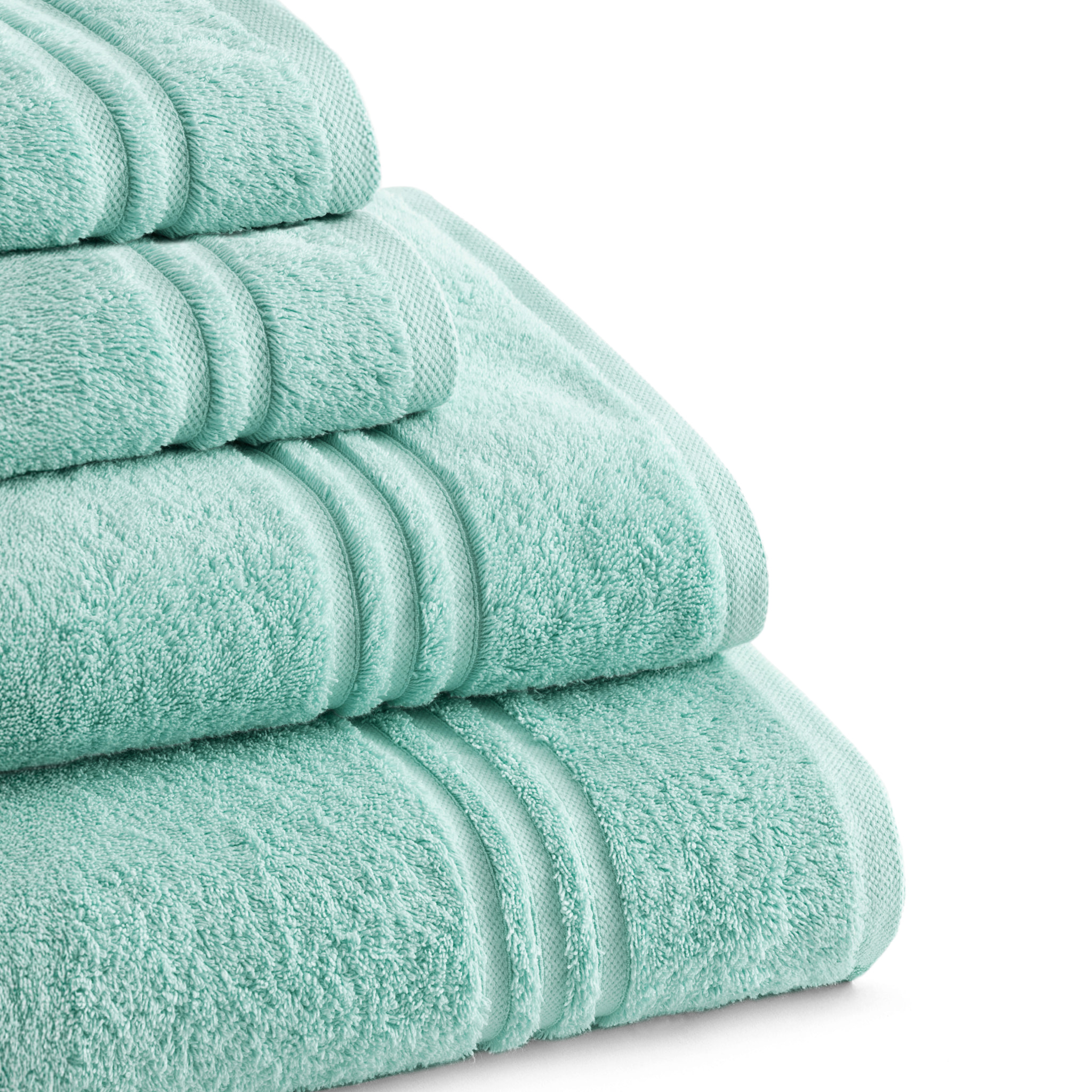 Set de serviettes éponge 100% Coton Éponge Peigné - 700 g/m2 AIGUE-MARINE
