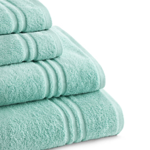Set de serviettes éponge 100% Coton Éponge Peigné - 700 g/m2 AIGUE-MARINE