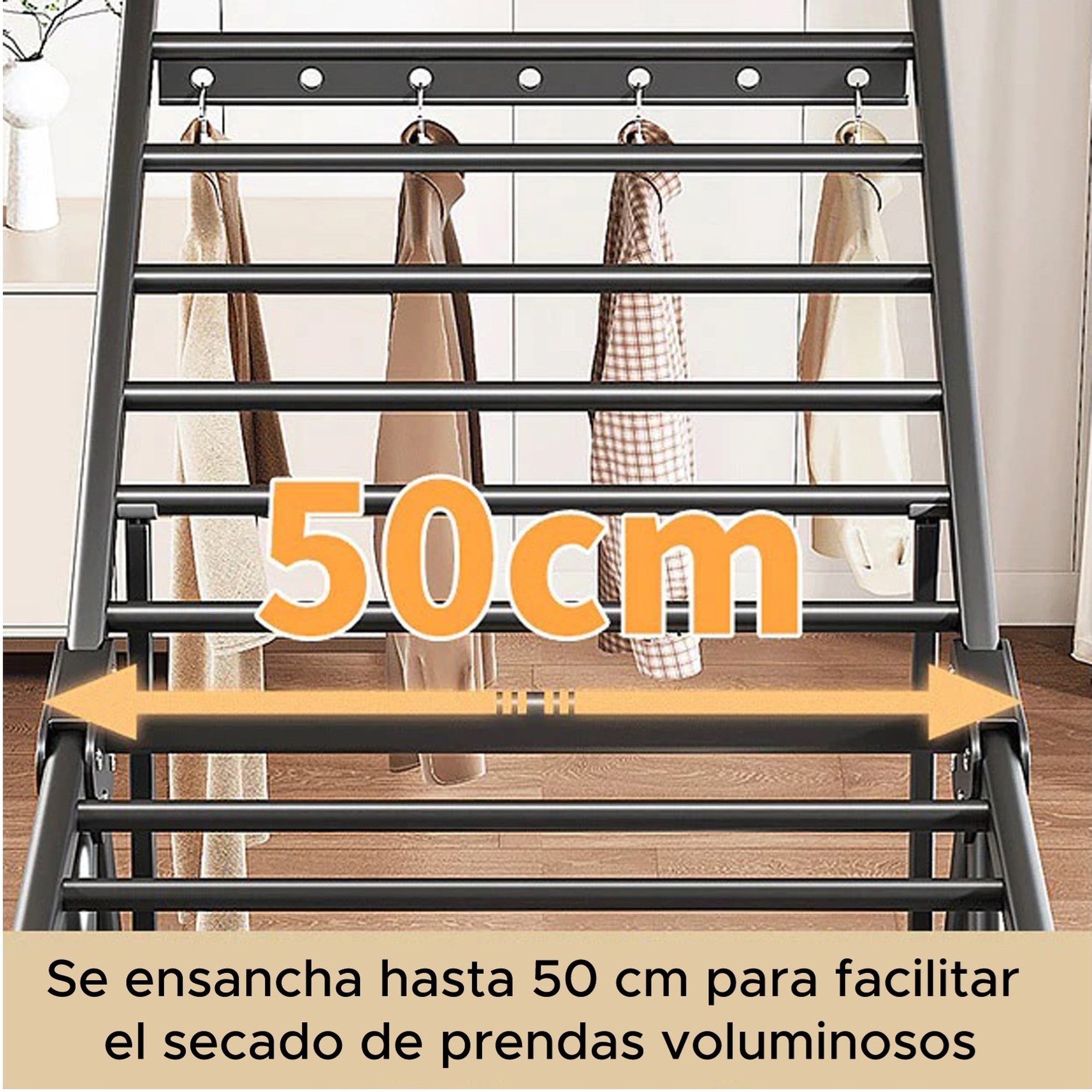 Joybos tendedero de aluminio multifuncional plegable