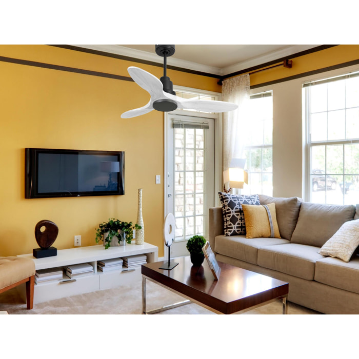 Ventilador de techo Modo Invierno/Verano Termostato Wifi Motor DC Techos Inclinados Mando a Distancia Hypersilence Memoria Vendible Shopify (AUTOMATICO) LimaD106C0464568 PURLINE