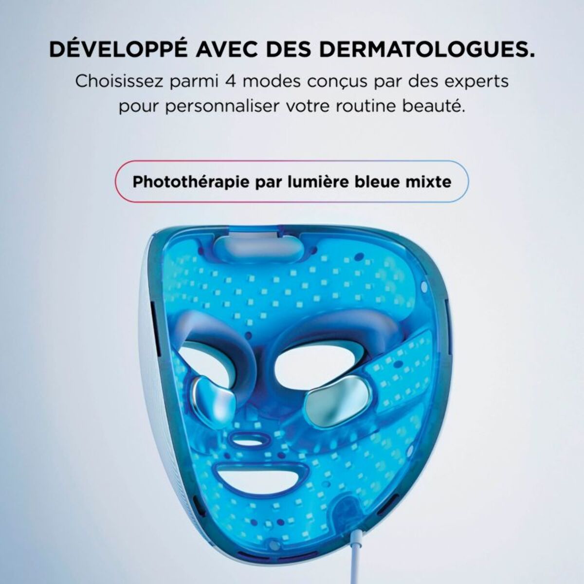 Masque LED SHARK CryoGlow avec rafraîchissement du contour des yeux Lilas
