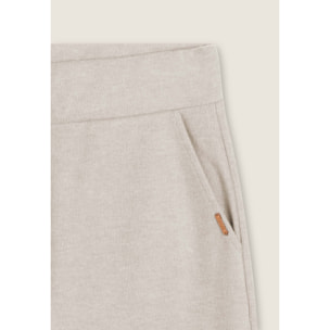 Pantaloni donna effetto tricot con polsini