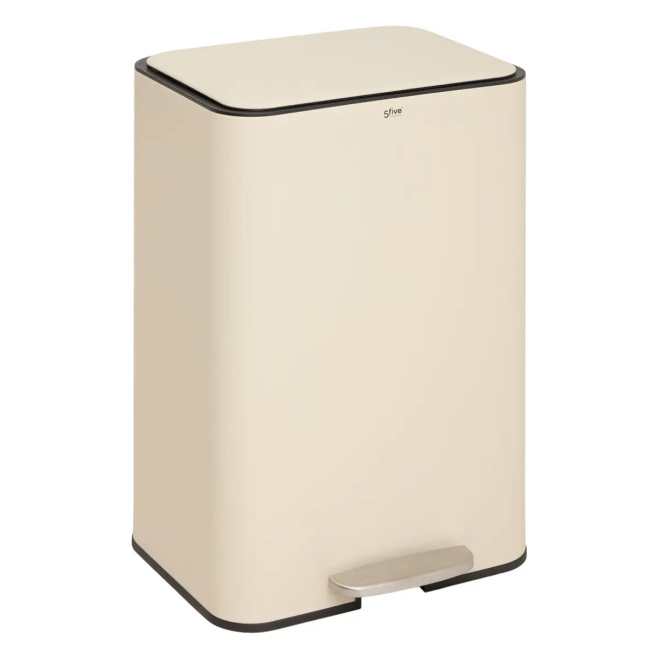 Poubelle rectangulaire à pédale Delta 50L argile