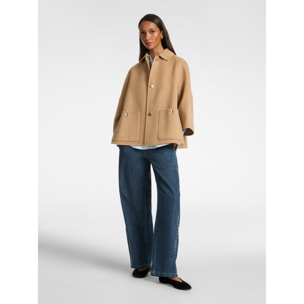 Elena Mirò - Caban in tessuto double - Beige