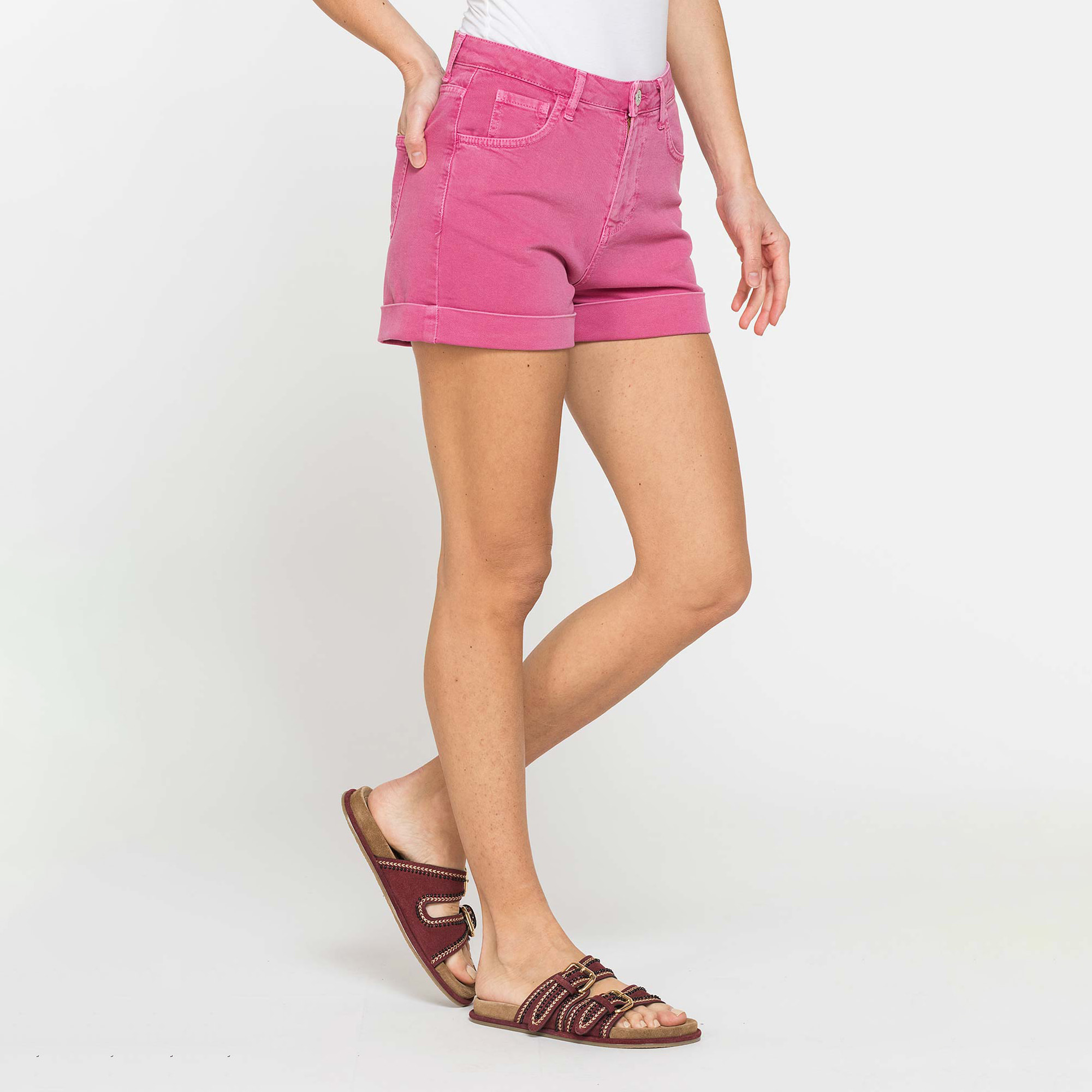 SHORT IN BULL DENIM STRETCH