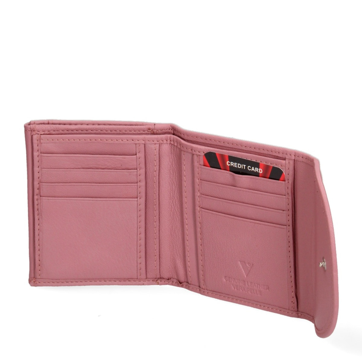 Portafoglio da uomo in vera pelle - Modello Portafoglio - 100% pelle - 10.0 x 9.0 x 2.5 cm
