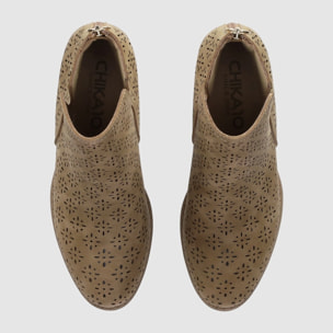 Botines de Piel Sintética - Cuero - Tacón: 3 cm