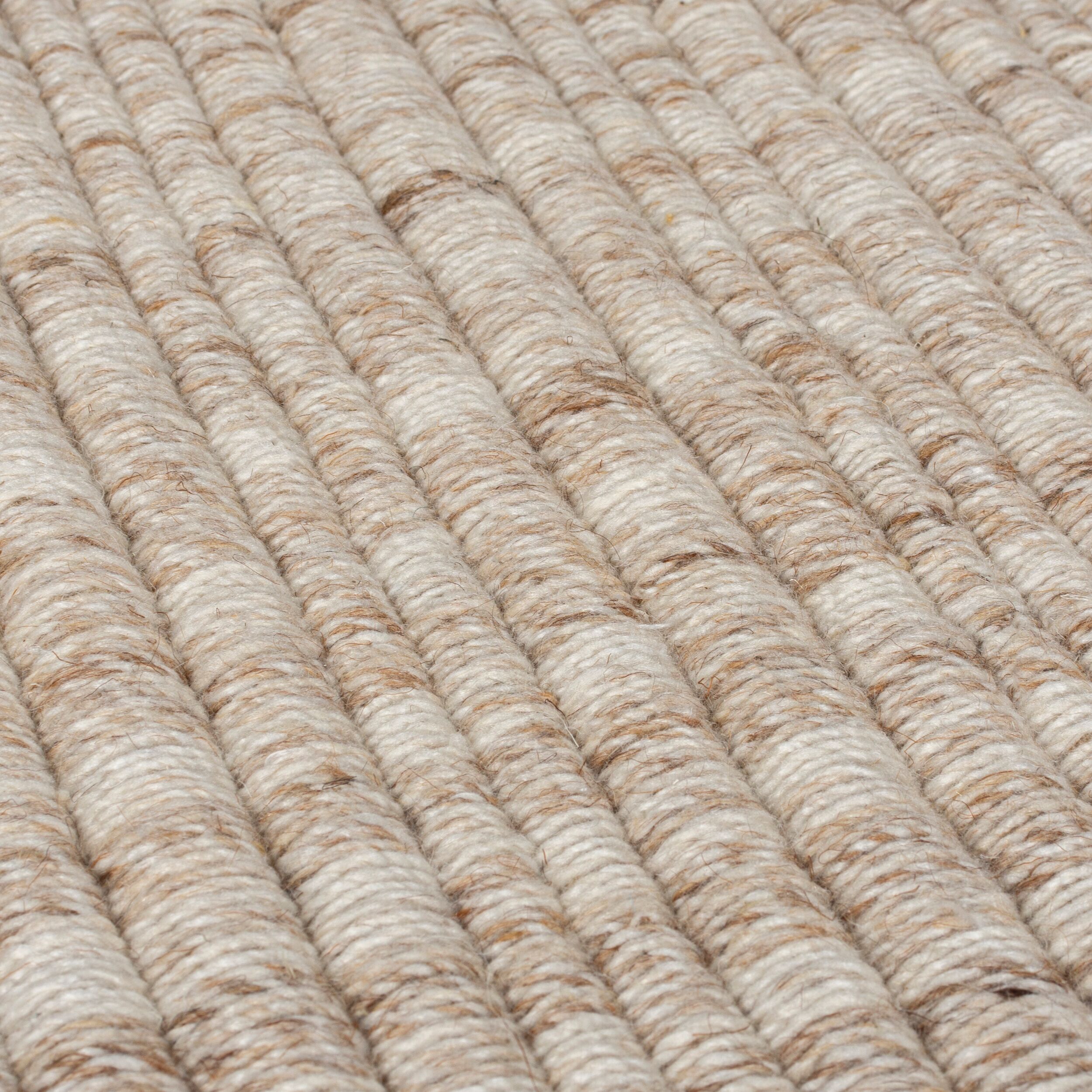 Tapis en laine de couloir FRANGES
