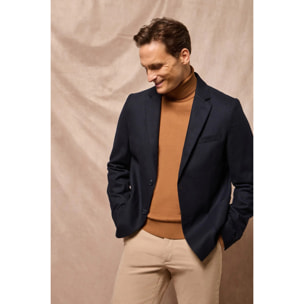 Blazer Cameron blu marino con particolari Polo Club