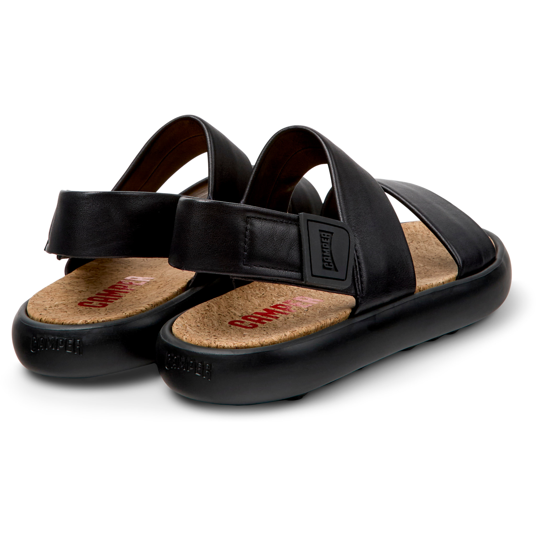 Sandalias - CAMPER Pelotas Flota Sandal - Negro - Cuero liso