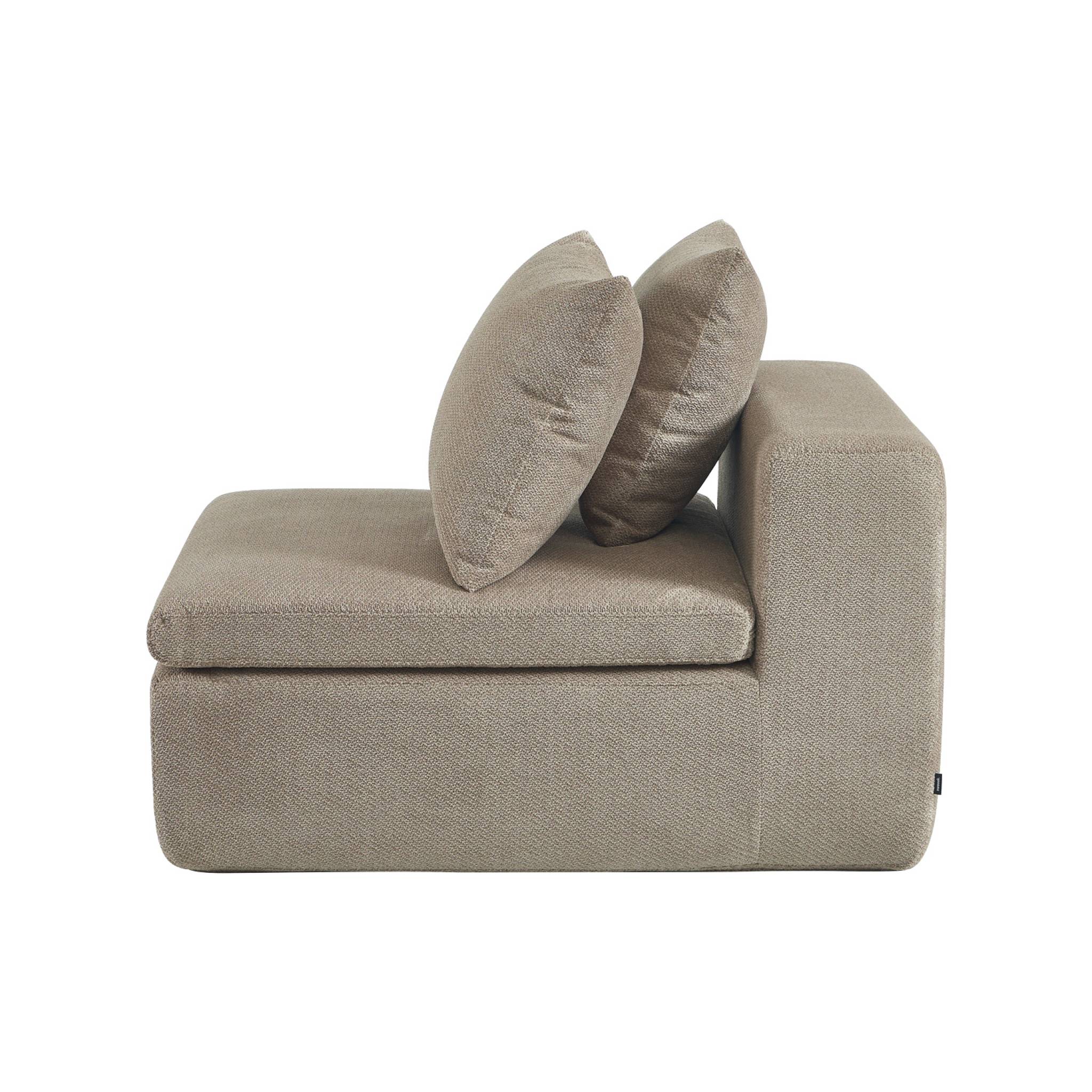 Fauteuil pour canapé modulable tissu chenille 1 place MOVI
