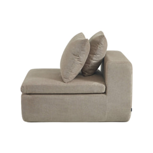 Fauteuil pour canapé modulable tissu chenille 1 place MOVI