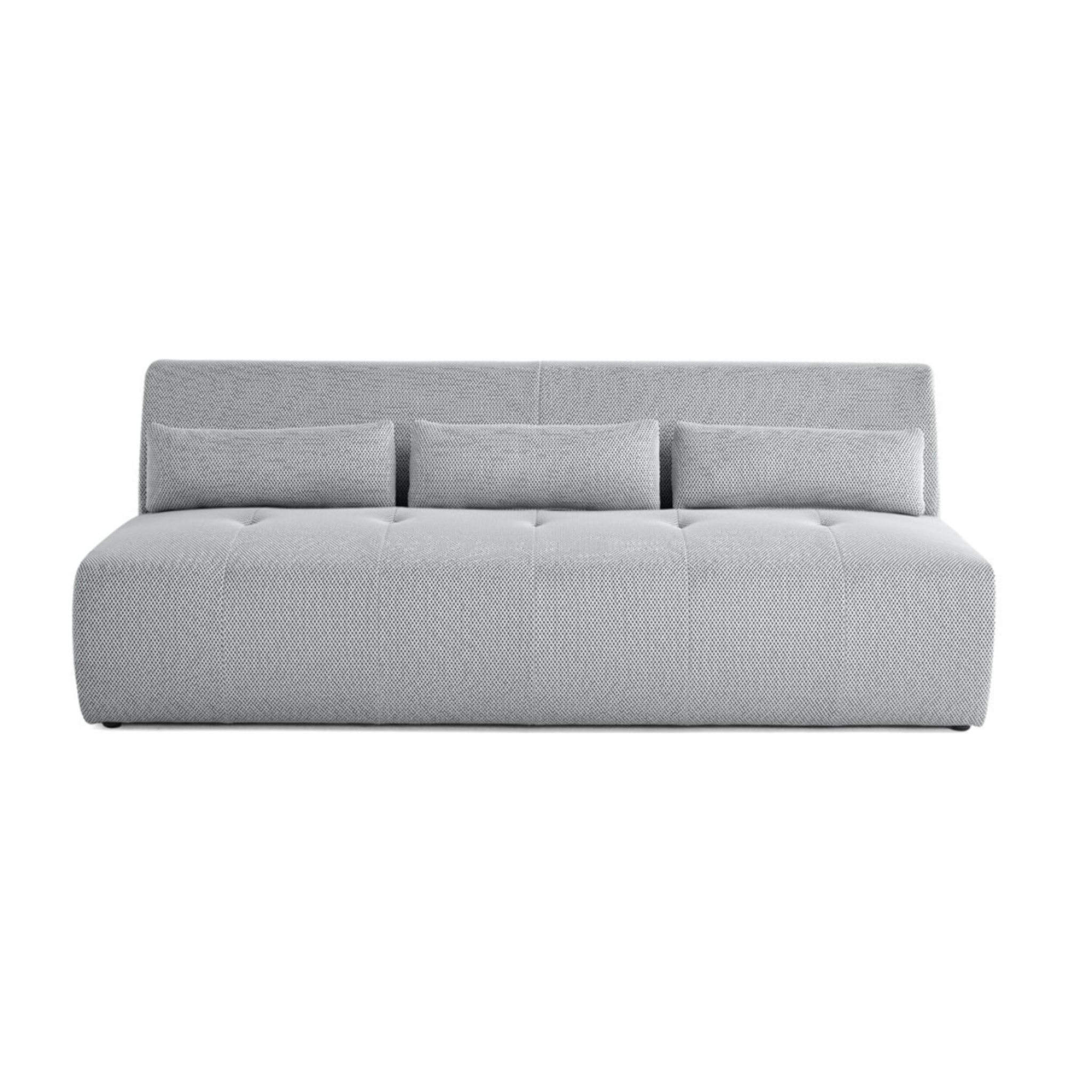 Onyx - canapé droit 3 places - en tissu mailles 3D - Gris clair
