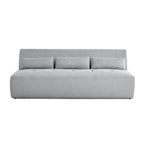 Onyx - canapé droit 3 places - en tissu mailles 3D - Gris clair