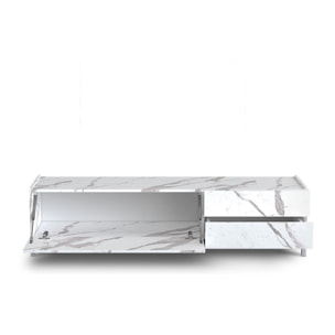 TOMASUCCI porta TV EDDY WHITE MARBLE Multicolore