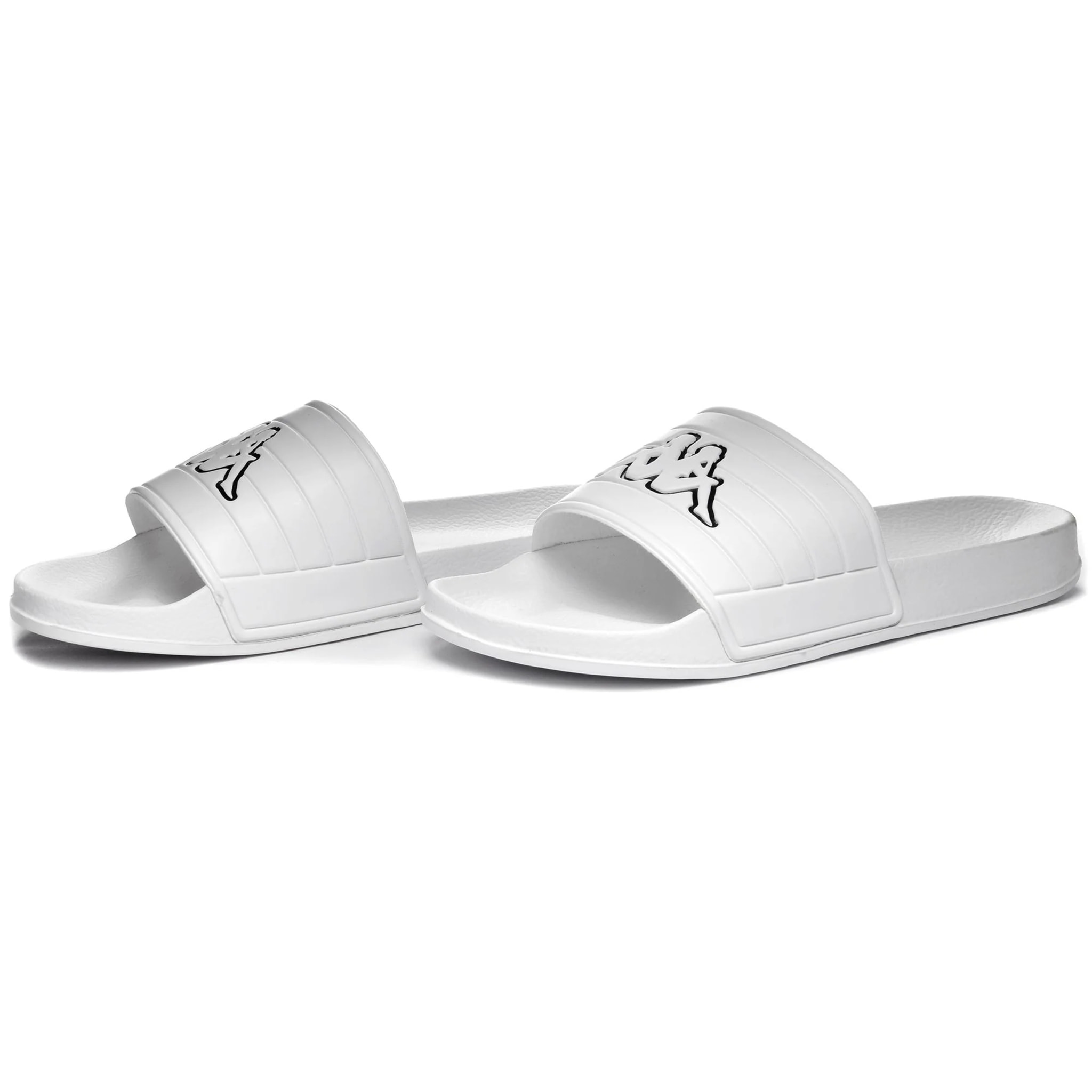 Kappa - Ciabatte Uomo Donna Bianco - Logo Noles
