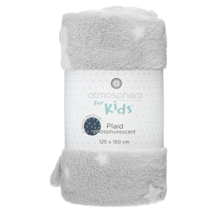 Plaid phosphorescent 125x150cm gris