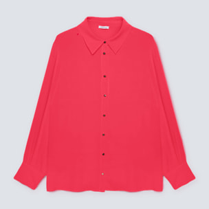 Fiorella Rubino - Camisa de color de viscosa ECOVERO™ - Rojo