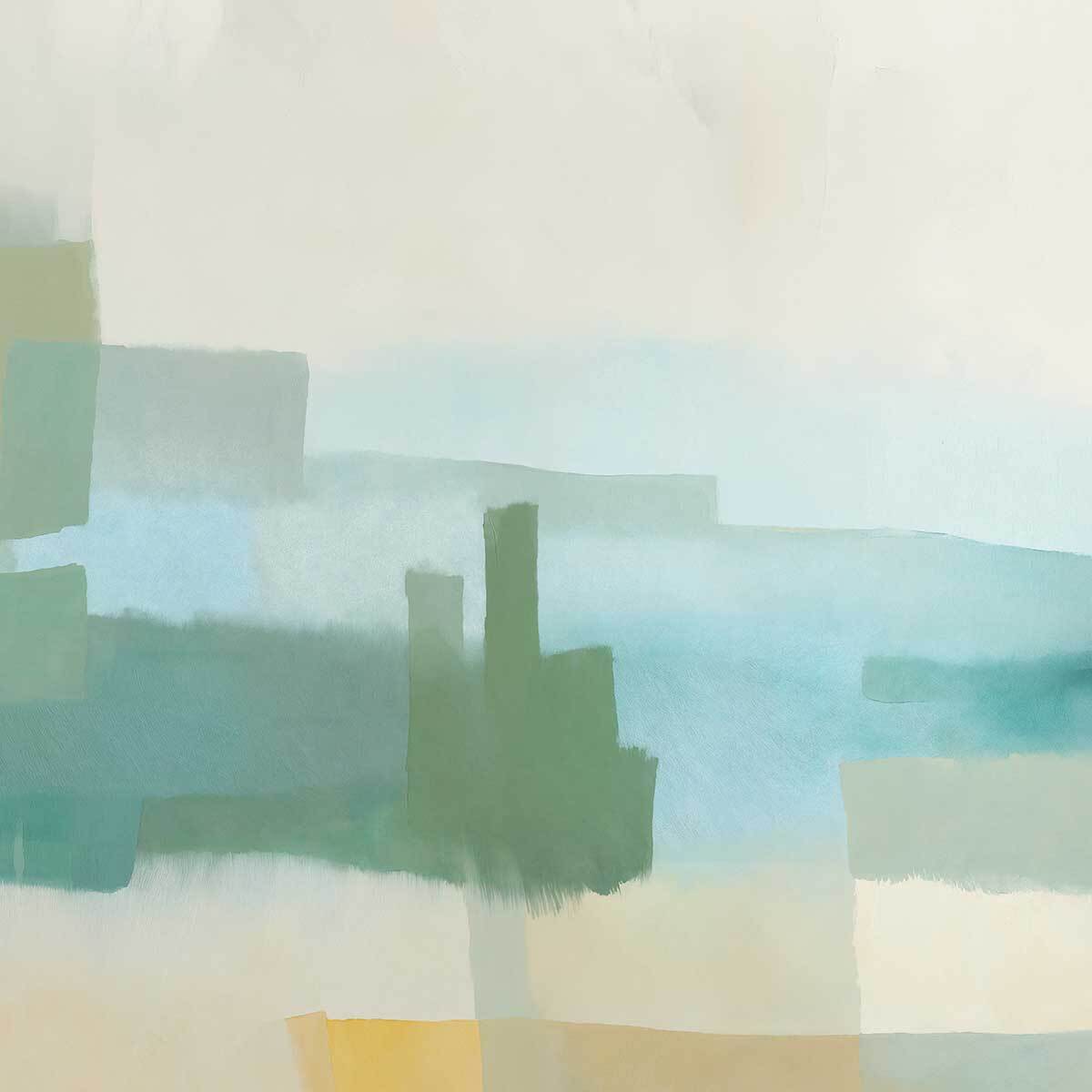 Papier peint Sérénité ocre & bleutée Intissé