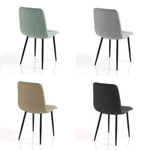 Tomasucci Ensemble de 4 chaises FAFFY EVO COLORS