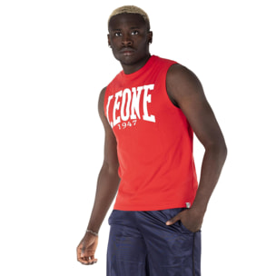 Camiseta de hombre Leone Basic de algodón sin mangas