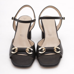 SANDALO MORSETTO CHOCOLA' NERO