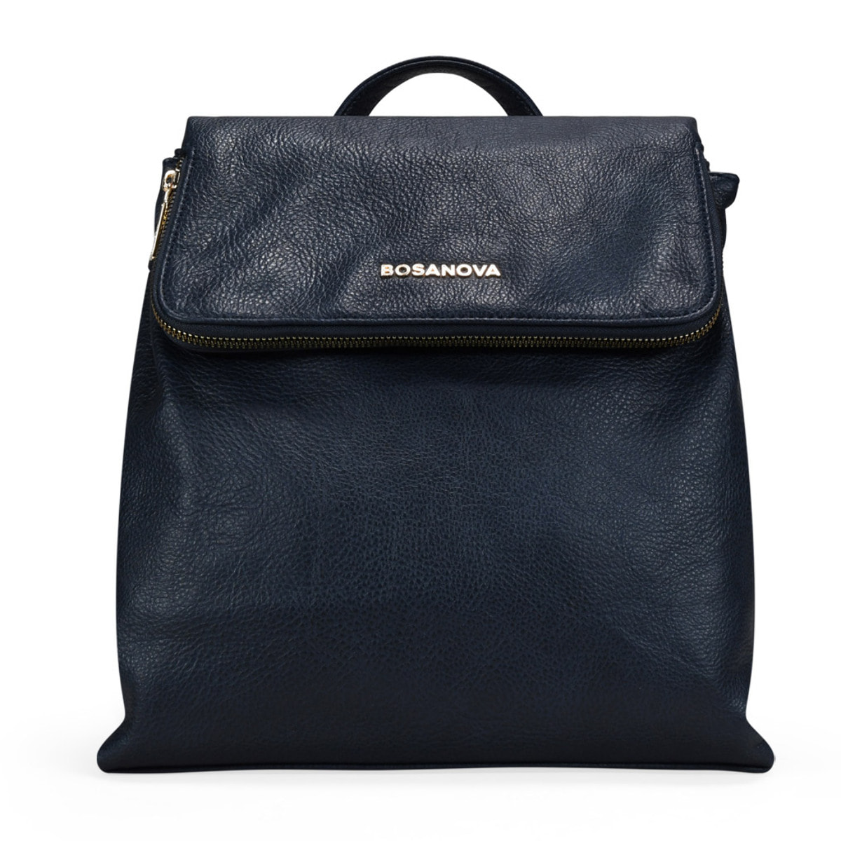 Mochila casual azul marino con solapa