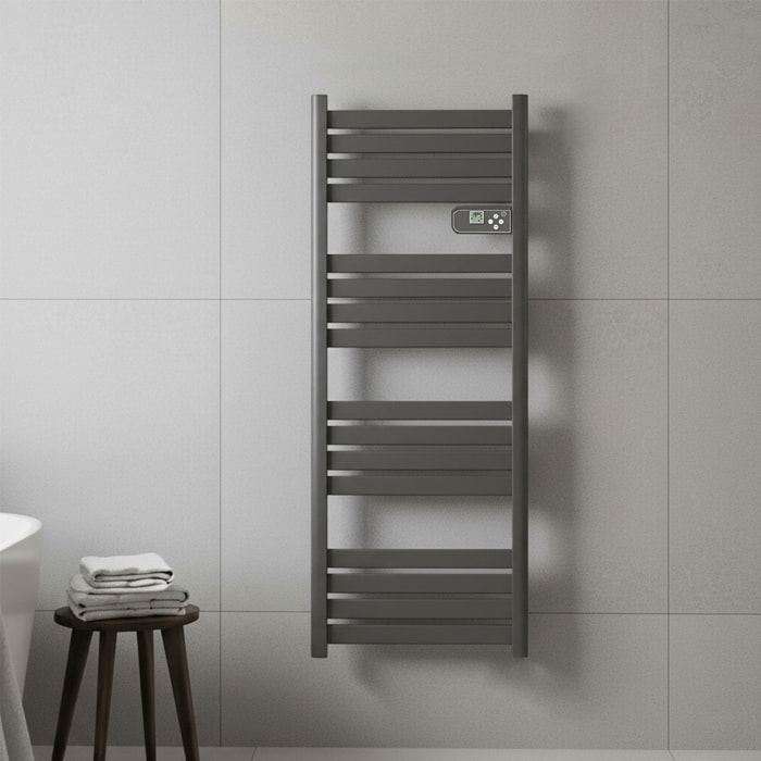 sèche-serviette anthracite lames plates 700w
