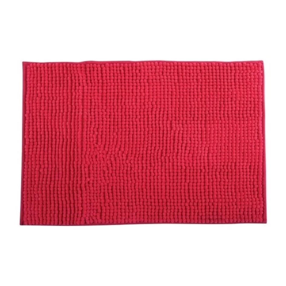 Tapis de bain Microfibre CHENILLE 60x90cm Rose Fuschia MSV