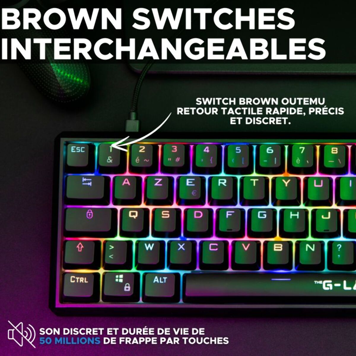 Clavier gamer THE G-LAB KEYZ THALL SM FR