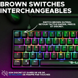 Clavier gamer THE G-LAB KEYZ THALL SM FR