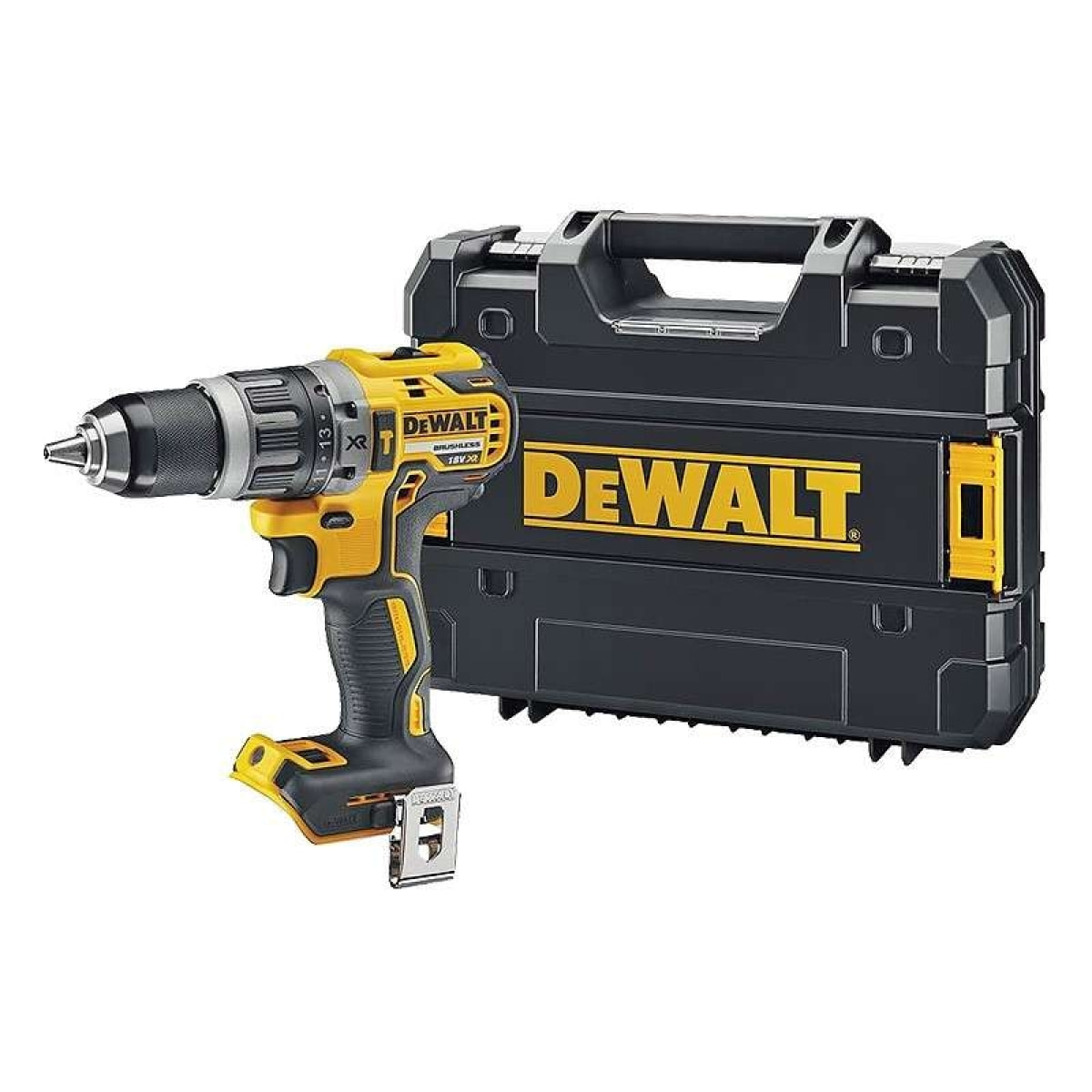 Perceuse-visseuse à percussion DEWALT XR 18V - Sans batterie, ni chargeur - DCD805NT-XJ