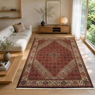 Tapis d'orient, motif oriental, noué main en laine, ASEM