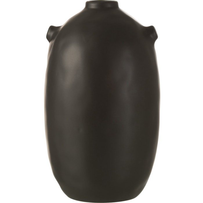 J-Line vase Renaissance - céramique - noir - 28 cm de hauteur