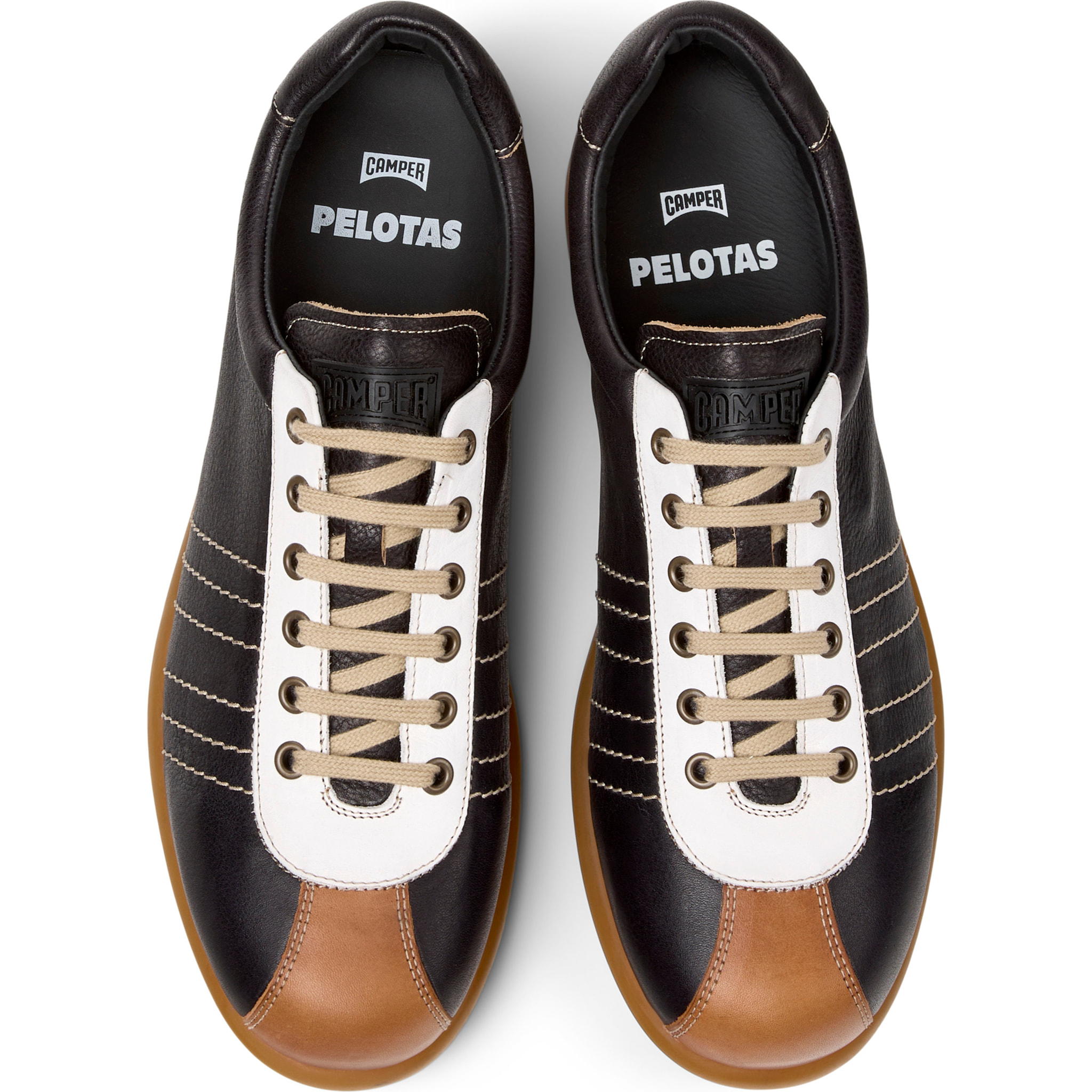 Zapatillas - CAMPER Pelotas Ariel - Negro - Cuero liso