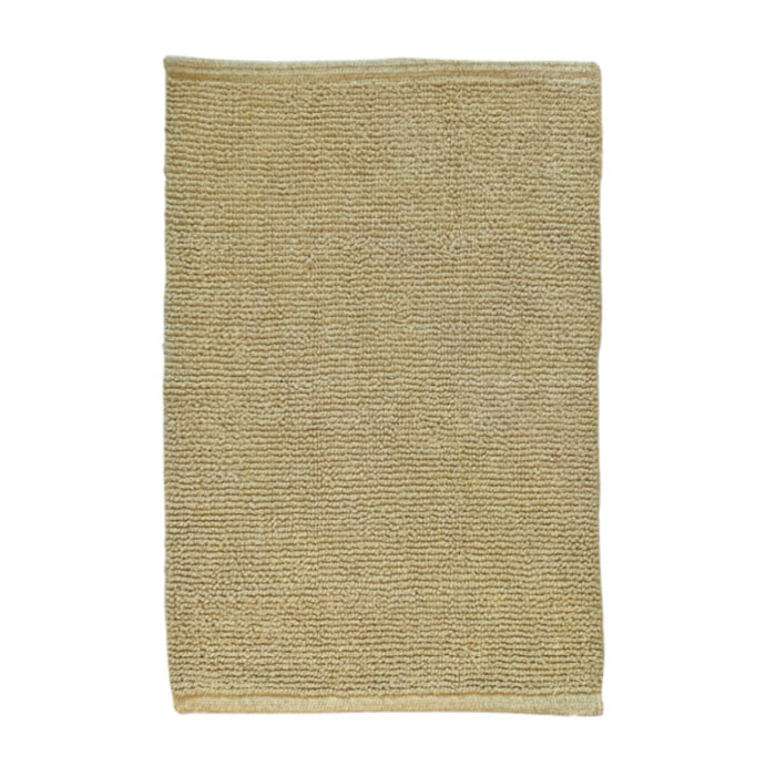 Tapis de salle de bain rectangulaire 40 x 60 cm en coton - 6 coloris - WILLOW