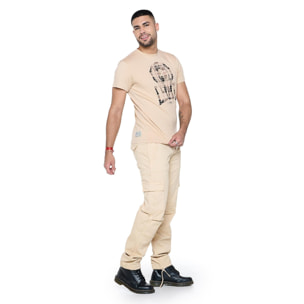 T-shirt da uomo a maniche corte logo tartan "Treatments"