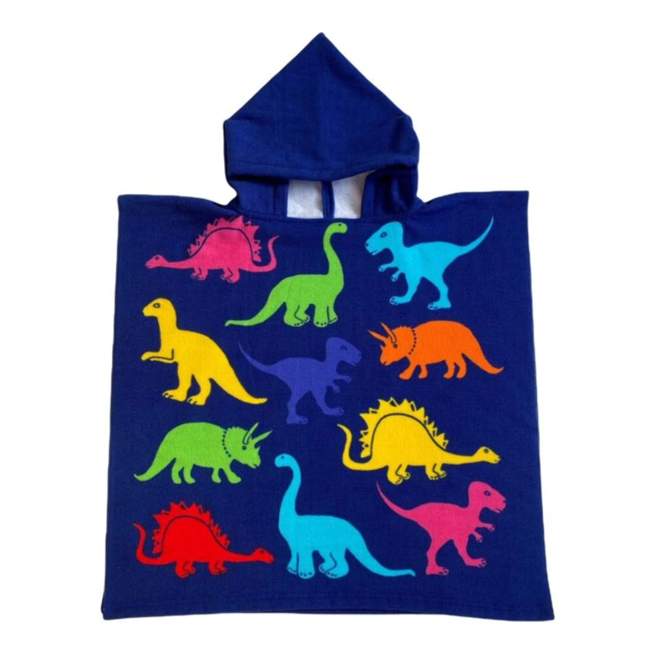 Poncho de bain microfibre enfant - Dino - 60x60cm - 220g/m²