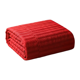 TRAPUNTINO ESTIVO 100gr SATIN STRIPES, Raso di Poliestere, Made in Italy - ROSSO