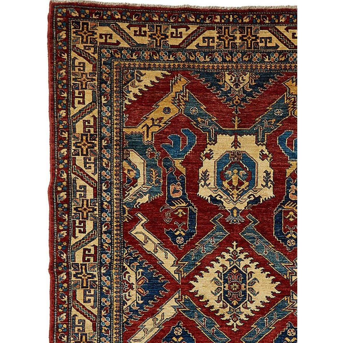 Authentique tapis d'orient, noué à la main, teinture végétale