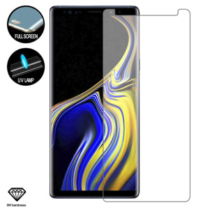 Protezione in vetro temperato premium a schermo intero curvo 4D con accessori per l'installazione per Samsung Note 9