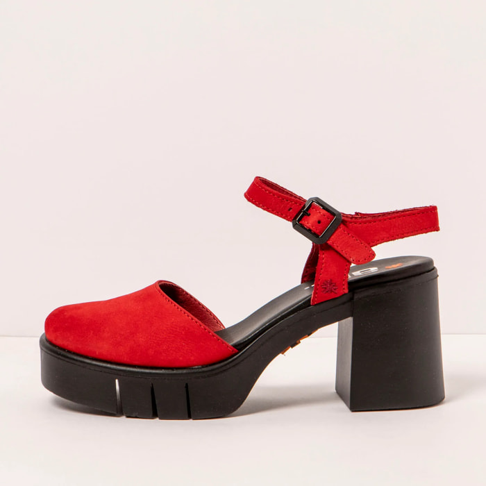 Sandalias con tacón 1991 NOBUCK RED / EIVISSA color Red