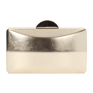 Clutch donna oro in laminato