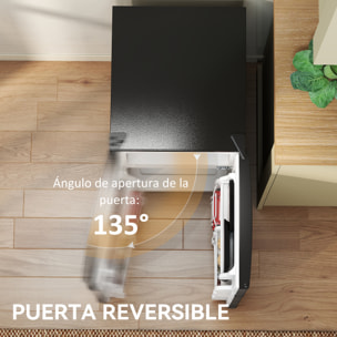 Nevera Pequeña 88 L con Congelador, Mini Frigorífico Silenciosa, Frigorífico Pequeño Bajo Encimera con Temperatura Regulable 5 Niveles, Puerta Reversible y Estantes Ajustables, Negro